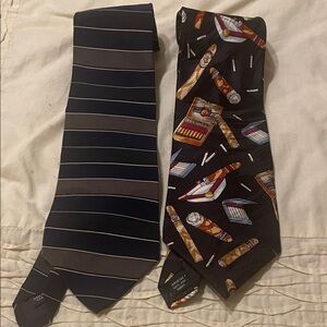 Striped and Cigar Patterned Ties